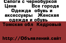 Сапоги с чернобуркой › Цена ­ 900 - Все города Одежда, обувь и аксессуары » Женская одежда и обувь   . Томская обл.,Кедровый г.